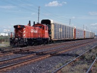 CP 8159 works Oakville Yard, back when CN and CP both served the Oakville Ford Plant.