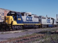 CSXT 2006 and CSXT 2015 idle at the yard in Sarnia