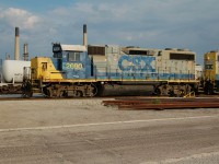 An evening yard job shuffles around the CSX Sarnia yard with district units #2690 and 2613, Imperial Oil stacks loom in the background. 