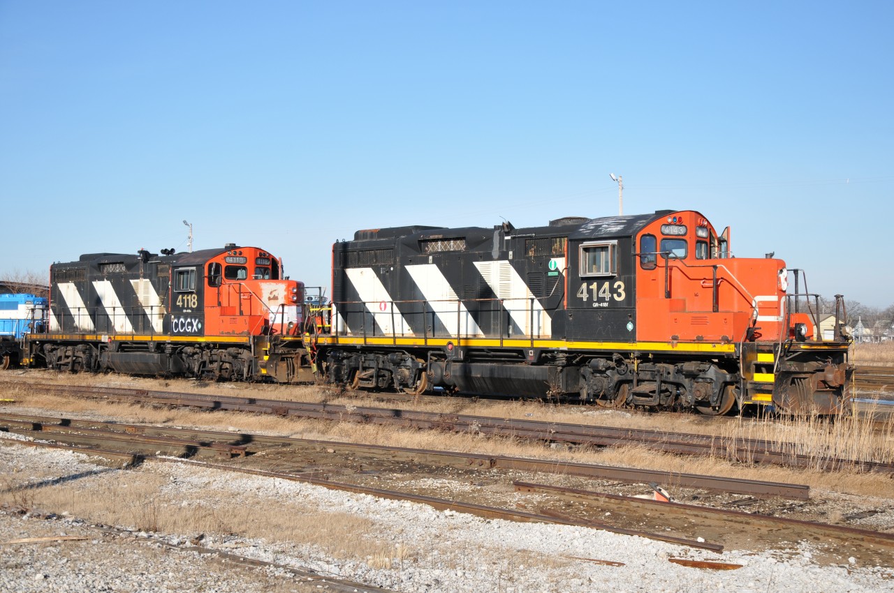 One of LDS' new units, 4143 has seen better days. Apparently the unit went for a bit of a ride into a creek down Moncton way before she was pulled out and sat for a year or two in the yard unused. LDS should have this thing up and running in no time at all along with Cando's new unit 4118.