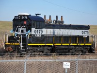 Ex-LDS now Terra 0179 shunts about on a sunny afternoon at the plant.