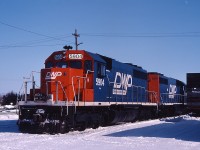 DW&P 5904 and DW&P 5911 lay over at Fort Frances