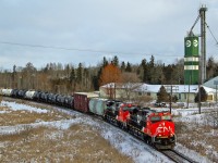 A wintery morning in Mount Albert Ontario on the Bala Sub.