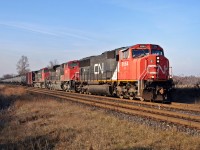 Tank cars and more tank cars. CN U700 is seen here rolling through Hyde Park on its way east. This is CN first of many as needed crude oil movements.