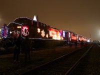 People from all over Toronto gather to witness this year's Holiday Train.