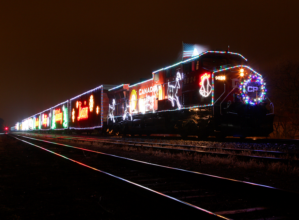 The 2012 CP Holiday Train makes it's performance stop in the small community of Ayr ON.