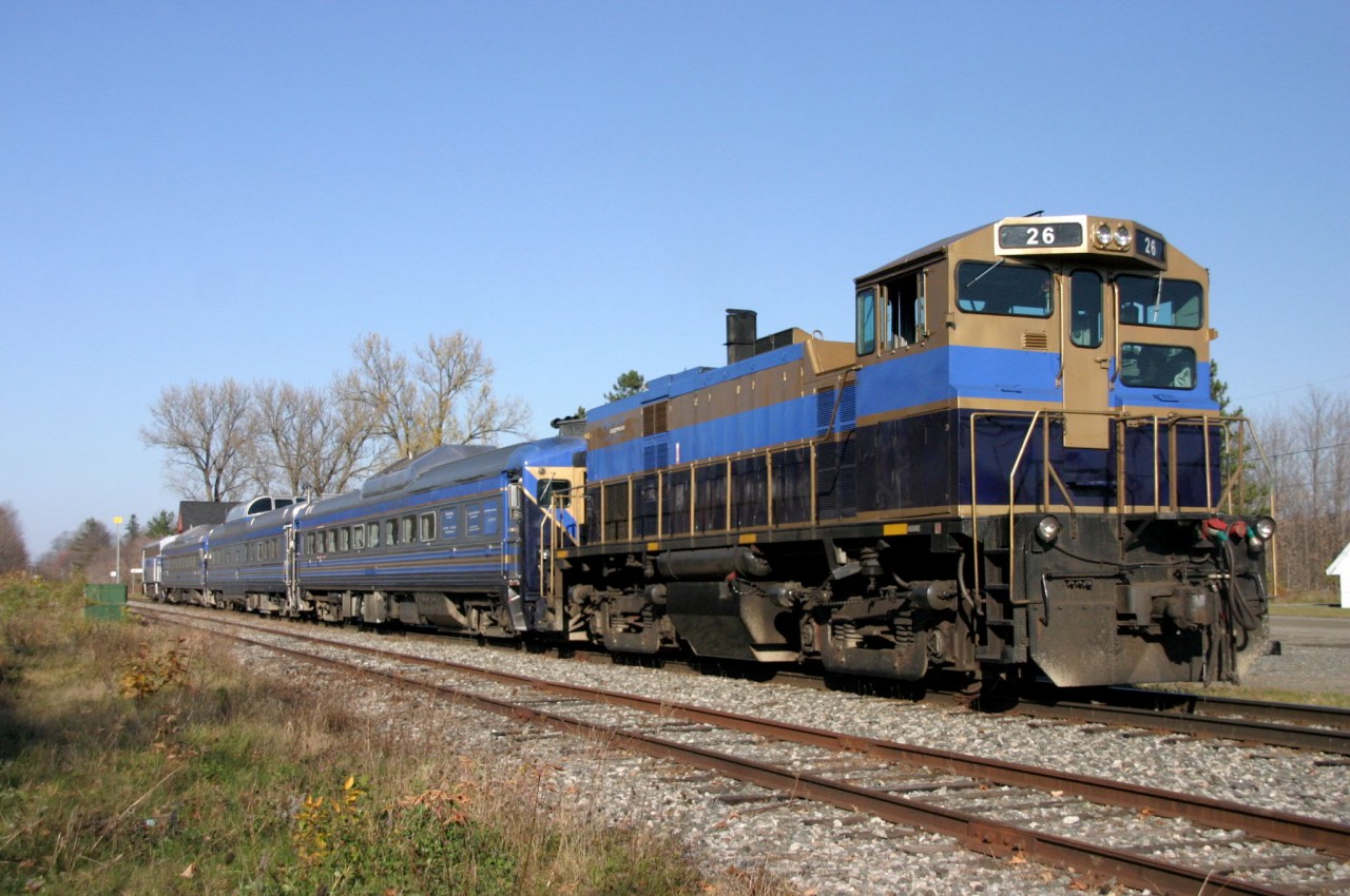 The OEX during a stop a Coaticook station !