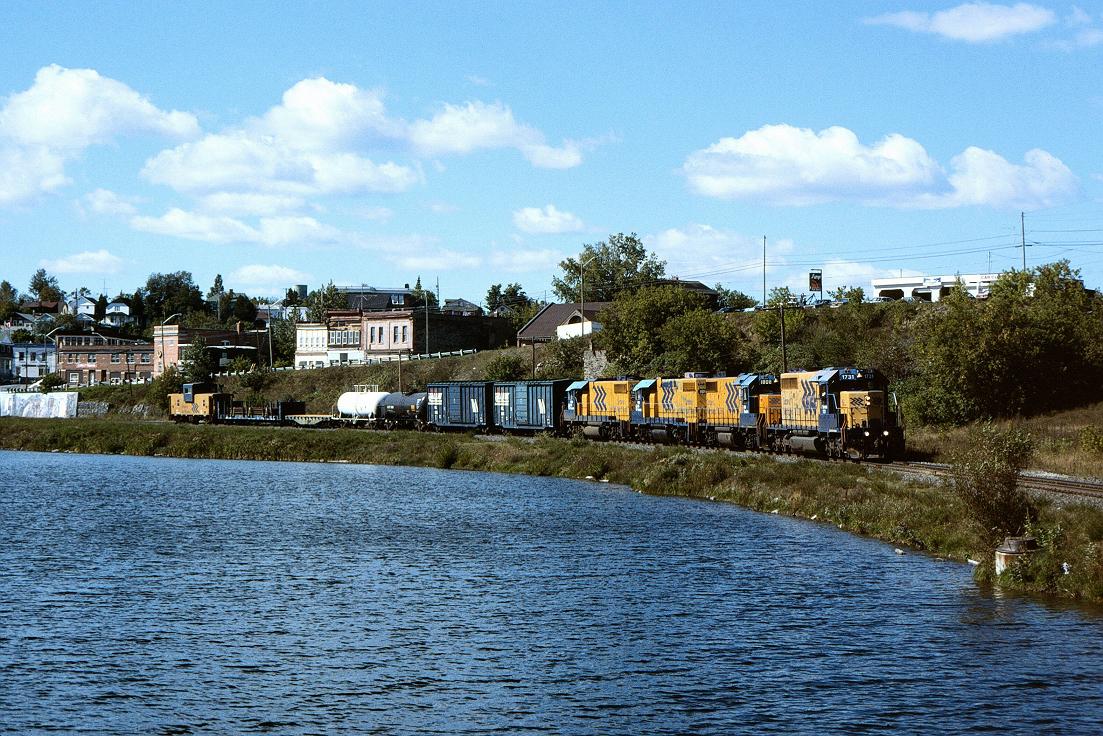 ONR 1731 north bound on the Tamagami sub at Cobalt, ONT. 9/20/1996