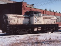 I was always a joy to snoop out Niagara Falls, and particularly Fort Erie in search of the foreign visitors and the odd locomotives passing thru.
This one was a real surprise. It is a GMDH-1, according to the Spotters' Guide one of only 4 built, between Dec 55 and Oct 1959.
It laying over on its way from South Amboy NJ to Hudson Bay Oil & Gas, about 125 miles NW of Edmonton, Alberta.
Despite this transfer happening 32 years ago this month, I understand the unit is not only still operational, it is still there.