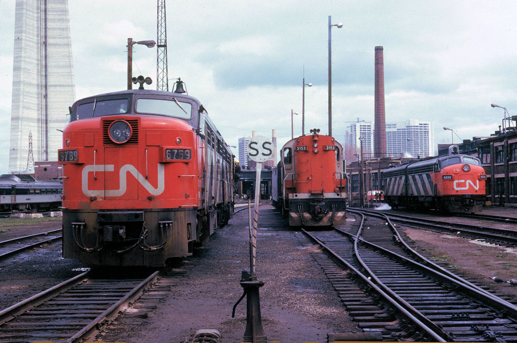 Just another day at the Roundhouse.....as the usual collection of mainline passenger power await their next assignments.