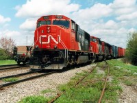 CN 305 appears in the corner slowly as the 134 clears the switch and in a few seconds will get its green or good color as they say.