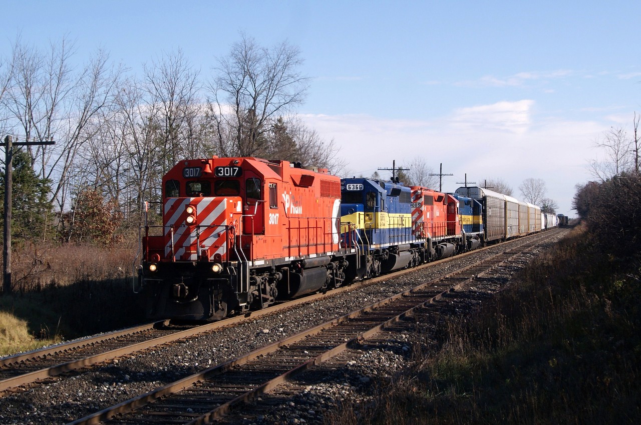 CP 245-06 has GP38 3017 on the point with a splash of DME trailing in the form of DME 6366 DME 6085 DME 6080.