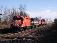 CP 245-06 has GP38 3017 on the point with a splash of DME trailing in the form of DME 6366 DME 6085 DME 6080.