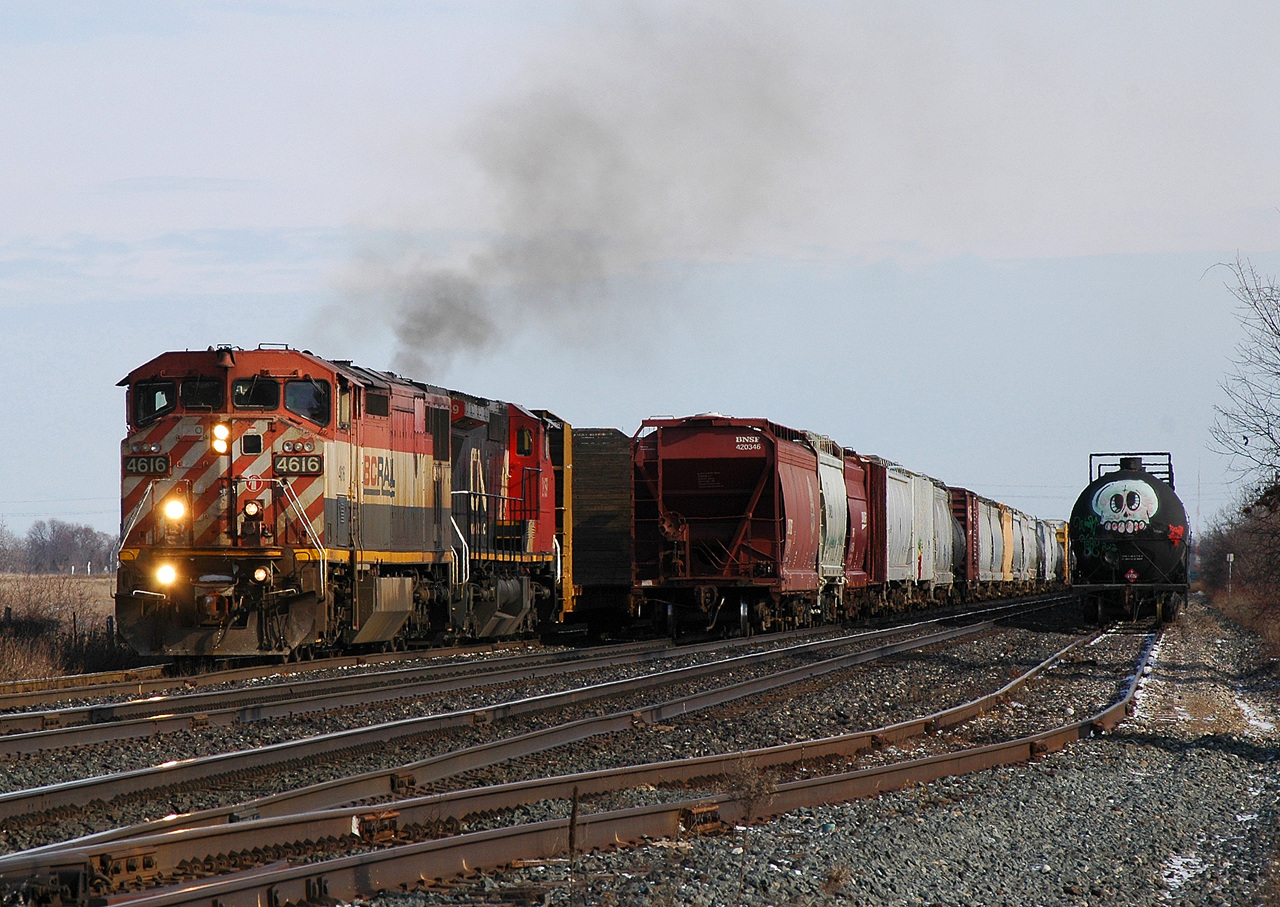 331 pulls out of the North Yard after making it's lift with BCOL 4616 - CN 2159 leading the way