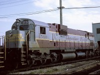 C-630 4500 sits at the rear of the St Luc diesel shop just months after delivery from MLW.