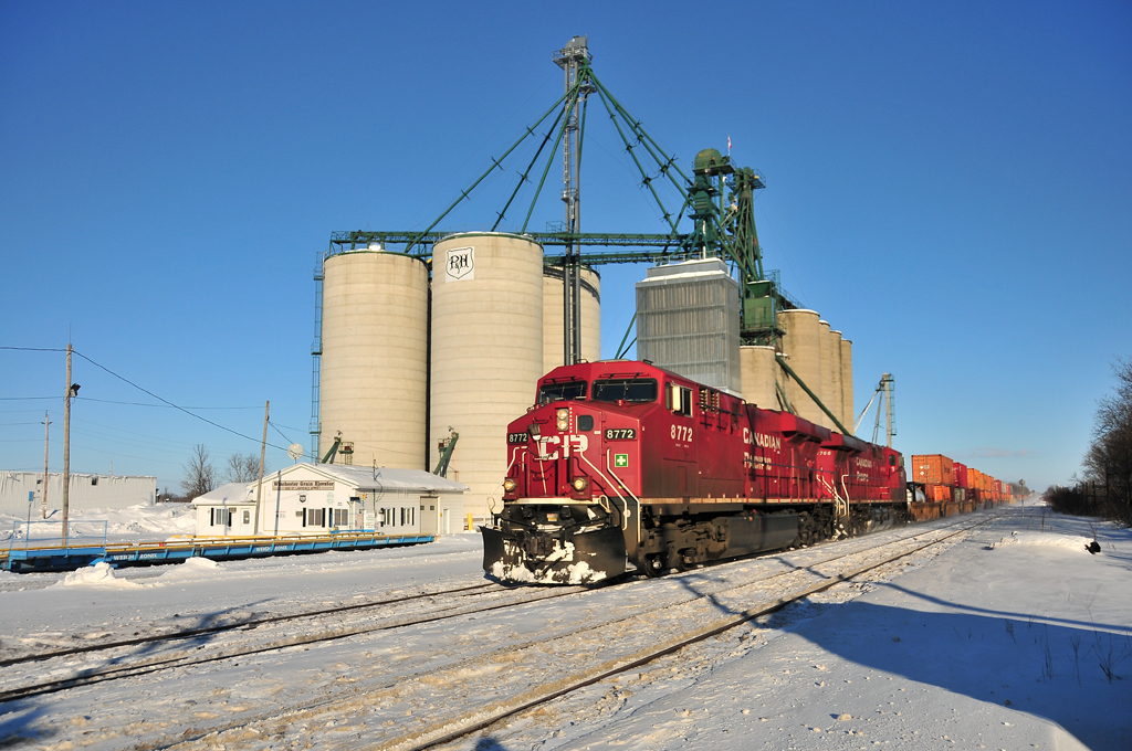 CP 143 is passing the small town of Winchester.