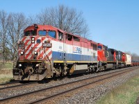 Today's (2013-01-21) 331 with BCOL 4616 reminded me of another 331 I chased to Paris West with a BCOL leading. Here we see 331 departing Paris West with a good cut of cars from US Steel on the head end. I guess the crew didn't know their lift very well and kept a buffer for Esso tank cars that usually dominate 331's lift at Paris.  