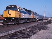 The Canadian takes on fuel and changes crews, while passengers take the opportunity to stretch their legs before the scenic ride into a Northern Ontario sunset.  