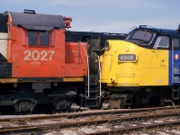 CN & VIA nose to nose.