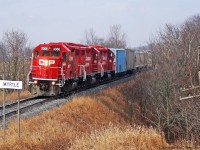 A shiny 3066 brightens up the end of Winter 2012 In Mrytle Station Ontario.