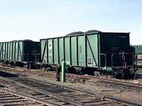 The branch derailed a few cars of sinter when they picked a point as they were heading down the lead to the south yard. The track structure was soft as well from the still wet early spring (late May!!) ground, and these heavy cars pounded the track a lot.