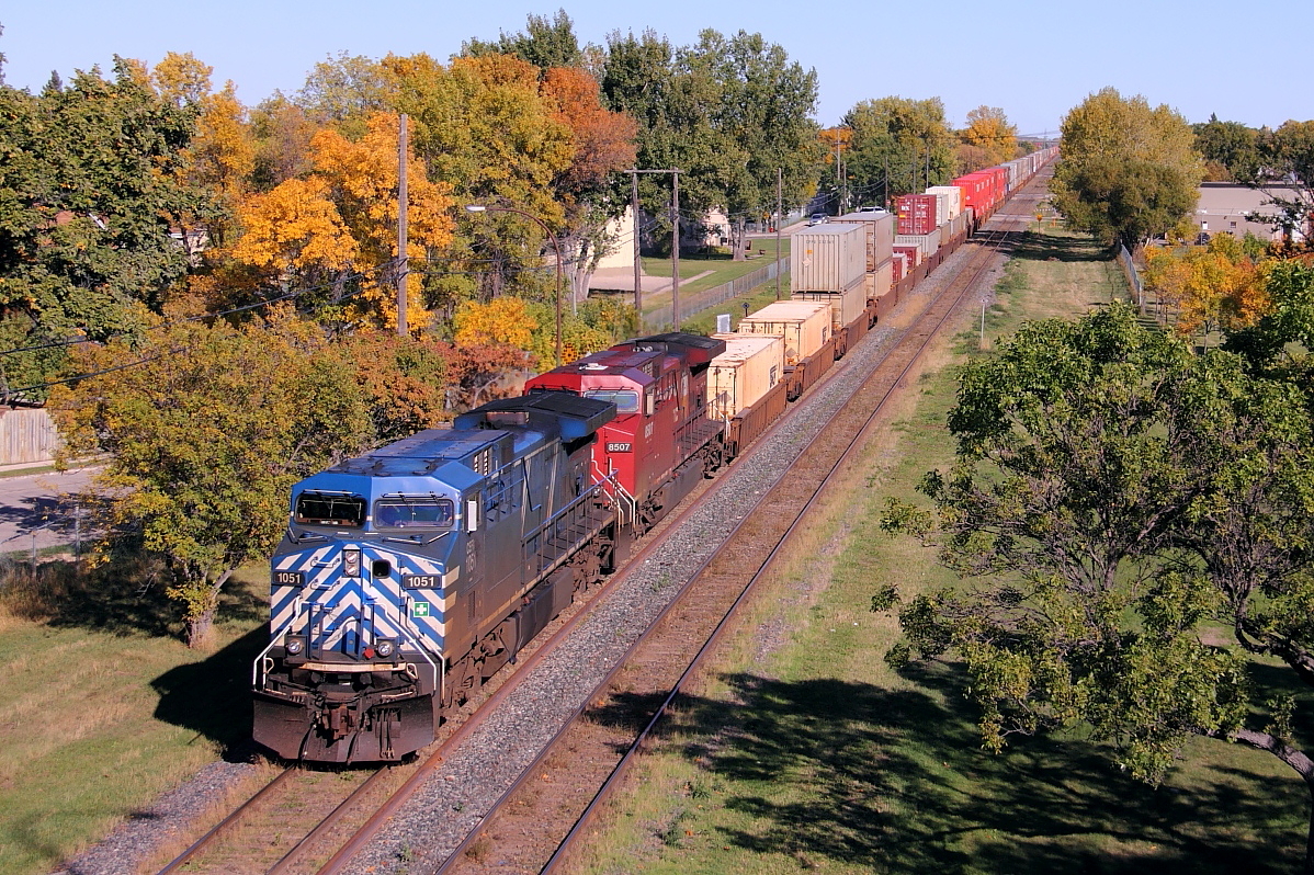 CP 115 arrives in in Winnipeg.
