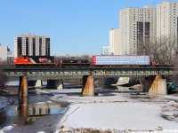 A local switcher heads back to Fort Rouge yard.