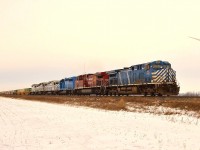 CP 282 approaches Haycroft with 4 leasers in the consist waybilled for Toronto.