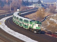 The F59 used to dominate the GO Transit system, but since the introduction of the MP40, these units are becoming harder and harder to come by.