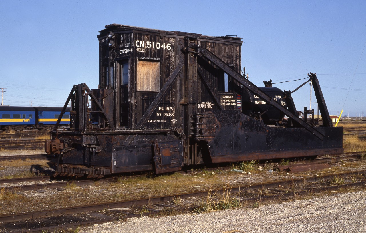 CN Spreader parked in Churchill
