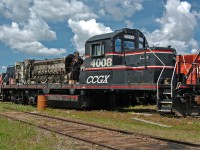 Although it looks in fairly rough shape, this ex-CN GP9RM was only at the Alberta Railway Museum for generator replacement. It has since been returned to service.
