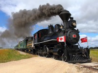 No 3 steams back to Inkster Junction.