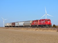 CP T76 heads eastbound along the CP Windsor sub thru Haycroft mile.