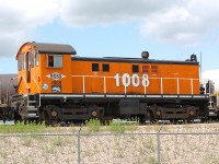 A nice orange S-6, still in paint from Dow chemicals, sits in anticipation in Blackfalds.