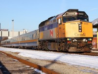 VIA 6453 with Windsor to Toronto train 72 readies for departure from the Windsor (Walkerville) station. The 6453 was the last of the VIA units to go through the CAD rebuild program. As nice as the rebuilds look, I sure do miss that bright yellow nose.