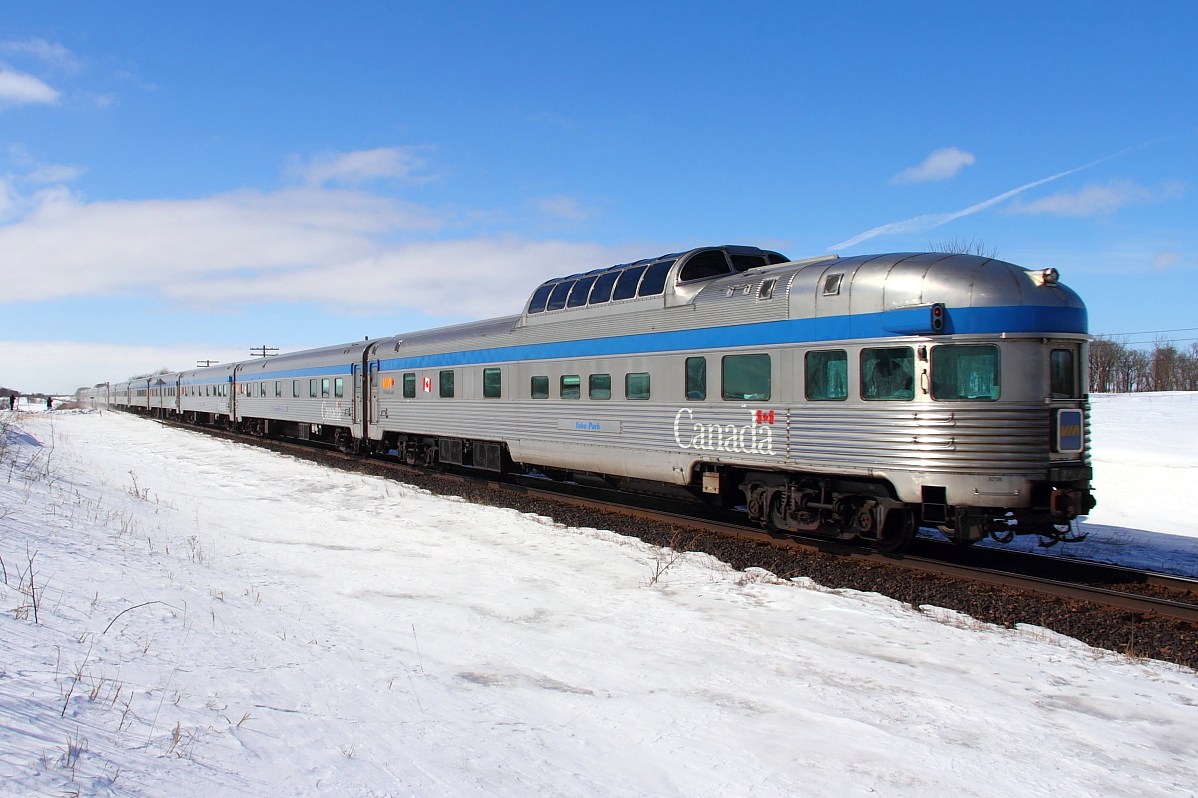 Yoho Park brings up the rear on today's westbound "Canadian".