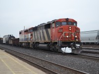 CN 385 crawls down to the Tunnel with the first of 5 BCOL units I caught this day. CN 5529 & BCOL 4605 head towards Port Huron at a Crawl, but it will not be long until it picks up lots of speed, from gravity pushing the train into the tunnel.