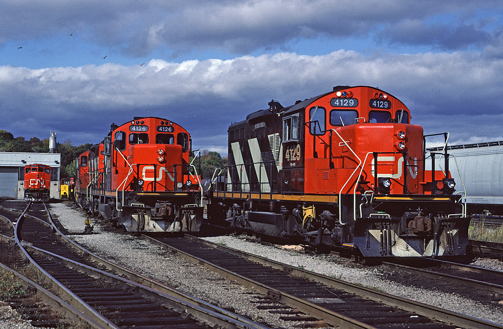 A pair of Geeps sitting at Stuart Street.