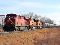 BNSF IN CANADA!!!! These two BNSF EMD units snagged a ride across the boarder today on CP 608. After waiting for hours to finally get on the move I caught it at Caledonia Road as it departed Chatham.