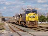 I encountered a bit of a detour heading into work when I saw this loaded CSX grain train getting ready to leave Windsor. CSX brought these cars over April 21 for loading at ADM (an Essex Terminal customer) and now loaded, they are heading back to the states. Supposedly heading to Baton Rouge, LA. lets hope these trains become more frequent around this area. 