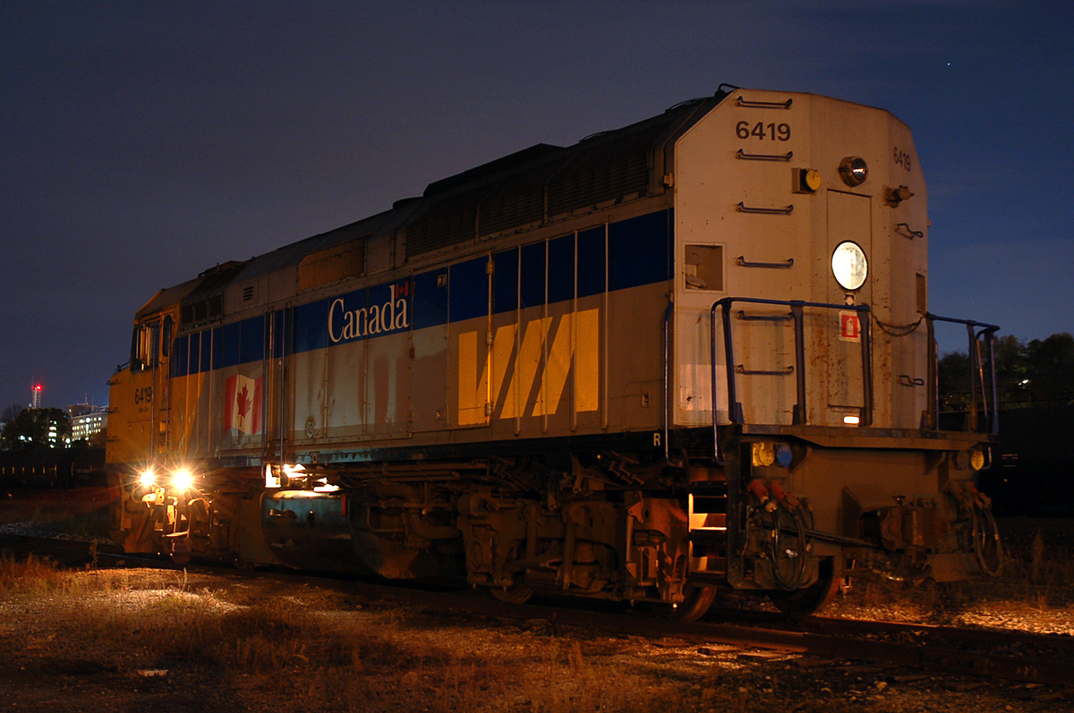 VIA 6419 sits in South Yard for an unknown reason