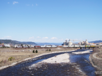 The railway Roberval-Saguenay (RS) is a small railroad owned by Alcan. It transports raw materials from several points north of the province of Quebec. With a total of 100 miles of track, it connects Port Alfred in Alma, and binds to the Canadian National.