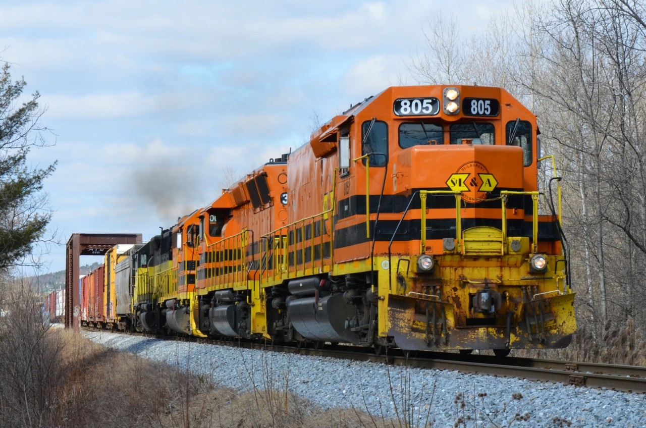 SLR Train 394 at Lenoxville, QC