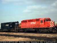Power for tonight's CP 926 is a pair of CP SD40-2's, including ex-NS 3247, which later became CPRS 5475.