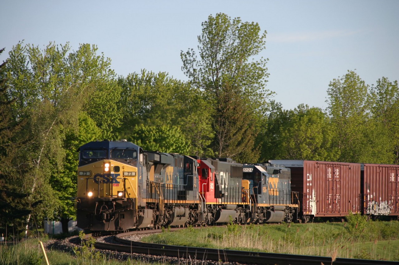 The 327 in the curve of the Coteau wye !