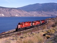 Westbound is east of Kamloops, BC behind SD40-2 6006.