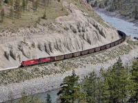 CP 8824 and 8879 lead a westbound coal train on CN's Ashcroft Sub.