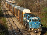 GEXR 432, with a pair of GSCX SD40-2s, does their work in Kitchener. 