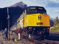 VIA Rail #2 The Canadian East at Jasper Alberta