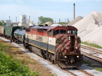 Suprise! BC Rail 4626 works todays CN IOL local in Sarnia, seen here in the waterfront "E" yard preparing cars for Imperial Oil and Cargill AgHorizons. 